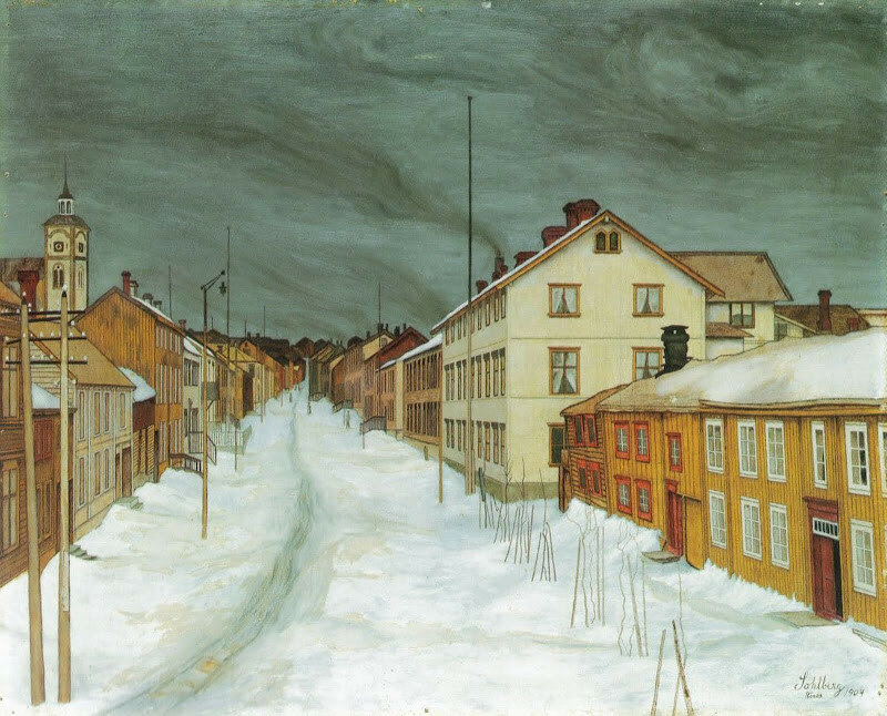 Норвежский художник Харальд Сольберг (1869 - 1935), забытый нео-романтик:  winter_borealis — LiveJournal