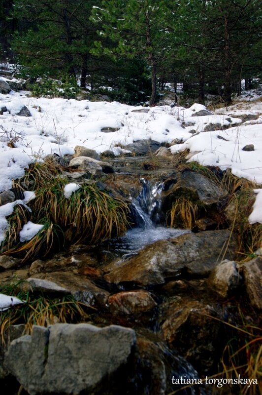 Зима в черногорских горах