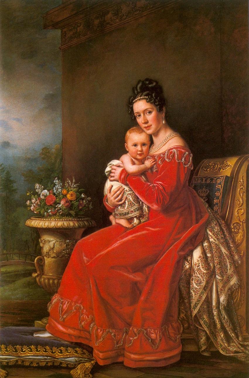 . 1825 Königin Pauline Württemberg by Joseph Karl Stieler (private collection) Wm despotted.jpg