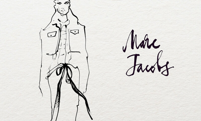 Marc Jacobs fashion illustration on Behance