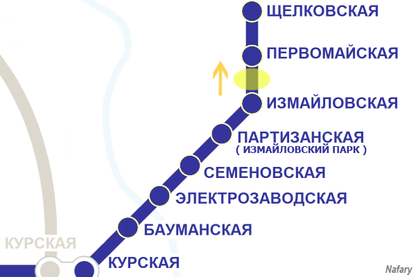 Теракт в Московском метро - Измайловская-Первомайская