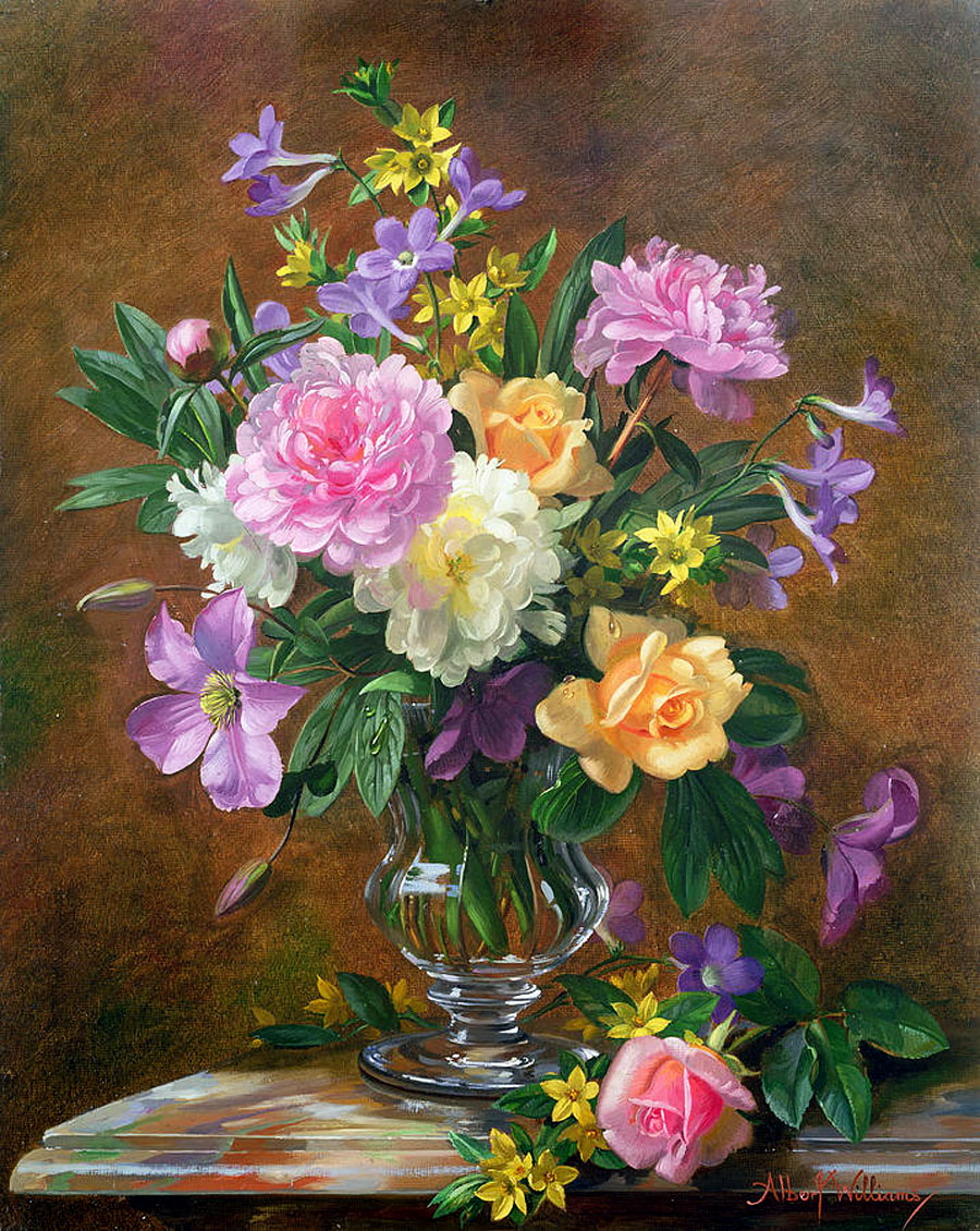Картина натюрморт цветы