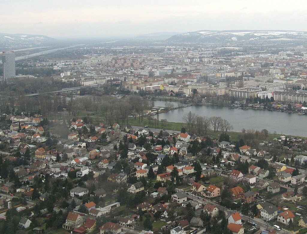 Vienna, view from the Danube tower