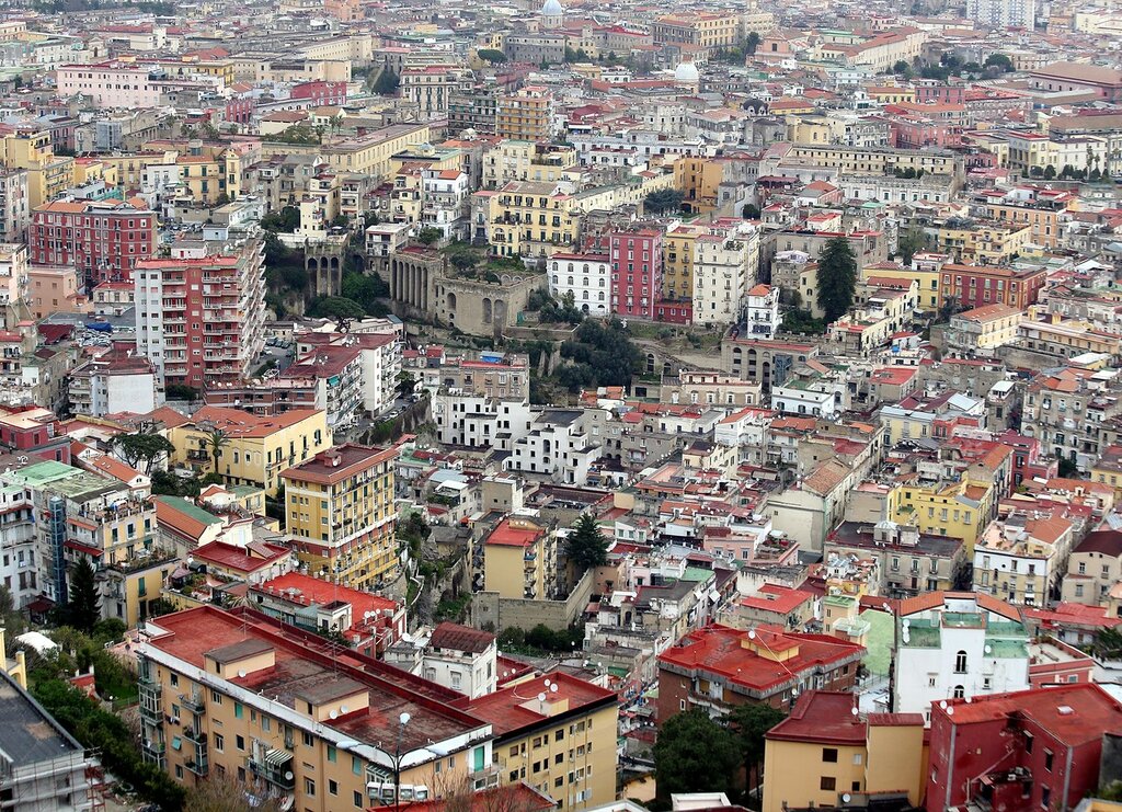 Naples. View from the castle of St. Elmo