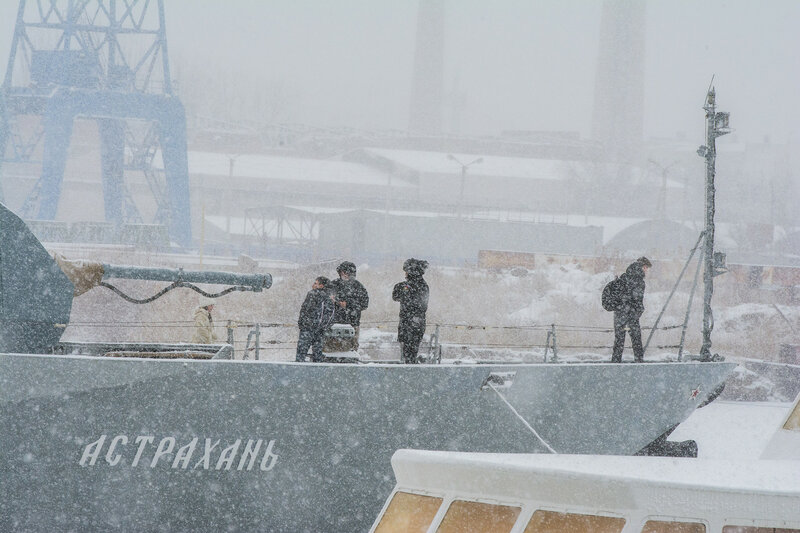 На Каспийской флотилии прошла акция «Есть такая профессия – Родину защищать!»