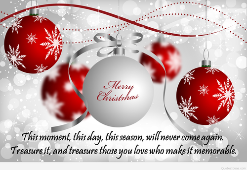Beautiful Christmas greeting Card - Free beautiful animated greeting cards with wishes for a happy Christmas
