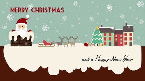 Délicieuse carte de voeux «joyeux noël» en ligne - Gratuites de belles animations des cartes postales avec mes vœux de joyeux Noël
