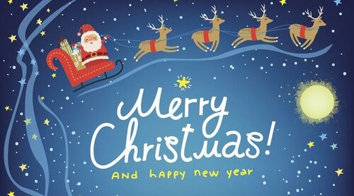 Magnifique carte postale avec le souhait de joyeux noël - Gratuites de belles animations des cartes postales avec mes vœux de joyeux Noël
