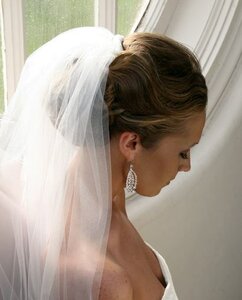 Фото свадебных причесок для длинных волосы с фатой