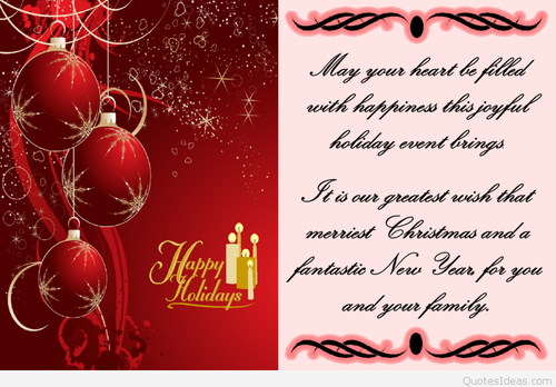 Free merry christmas greeting cards - Free beautiful animated greeting cards with wishes for a happy Christmas
