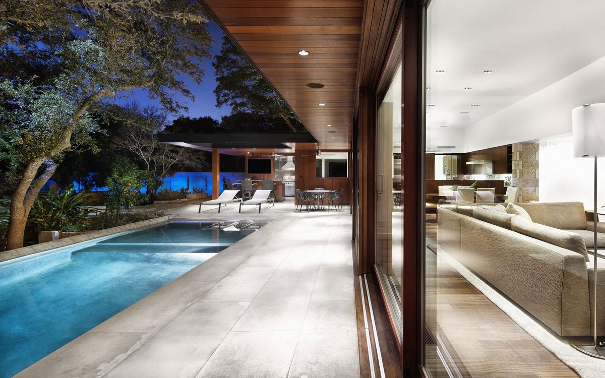 Miro Rivera Architects, частная резиденция Tree House, частный дом в Остине, дома в Техасе, частные дома в США, интерьеры американских домов