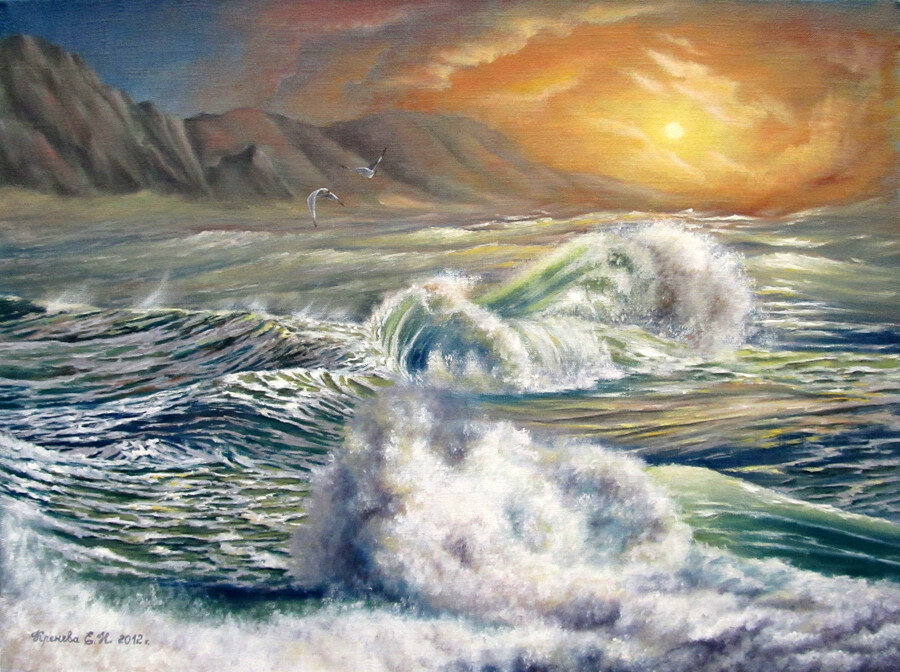 Волна с волною спорит. Волна живопись. Вышивка морские волны. Волны рисунок.