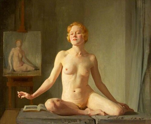 Nude Study (also known as The Little Model) by Sir Gerald Festus Kelly