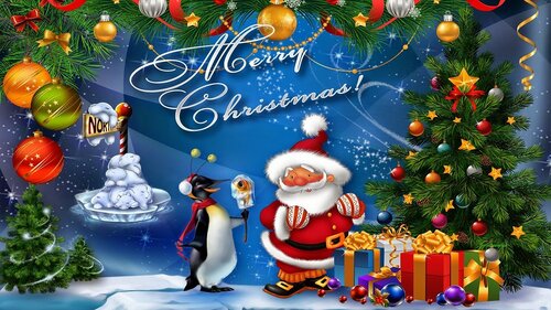 Awesome Live Christmas ecard - Free beautiful animated greeting cards with wishes for a happy Christmas
