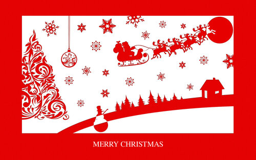 Preciosa postal de «feliz navidad» - Gratis de hermosas animadas tarjetas postales con el deseo feliz navidad
