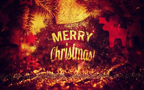 Magnífico viva postal de «feliz navidad» - Gratis de hermosas animadas tarjetas postales con el deseo feliz navidad

