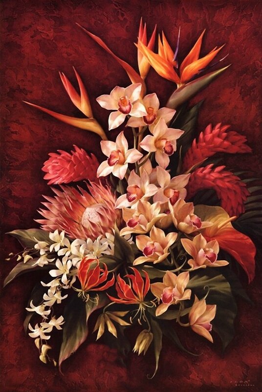 Igor Levashov [ ] 1964 | Flower painter