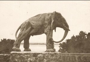 Окрестности Самары. Скульптура слона на даче К.П. Головкина