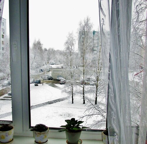За окном зима