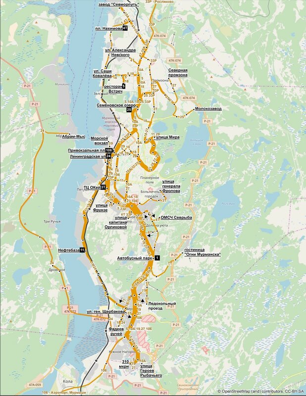 Карта транспорта мурманск. Маршрут автобуса 10 Мурманск. Мурманск схема общественного транспорта.