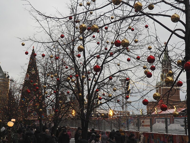 Москва, новогодняя Красная площадь (Moscow, New Year's Red Square)