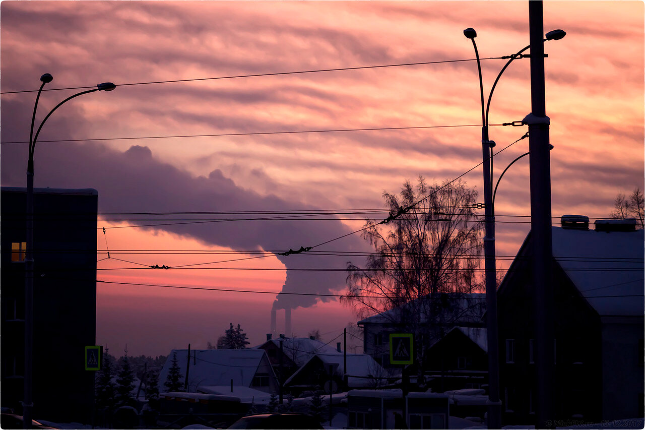 Кемерово: Пятничный закат [9 фото от 15.12.2017г.]