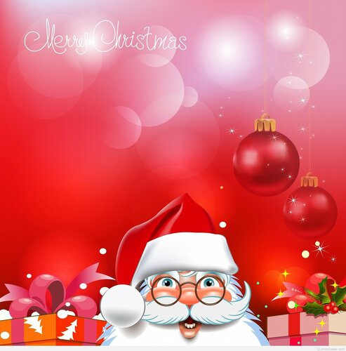 Colorato augurio di buon natale - Gratis bellissime cartoline animate con l'augurio di un Buon Natale
