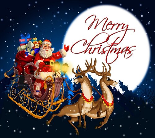 Live Merry Christmas Card With Wishes - Free beautiful animated greeting cards with wishes for a happy Christmas
