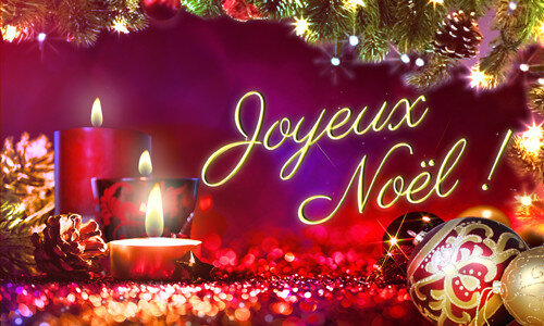 Une belle carte postale avec le souhait de «joyeux noël» - Gratuites de belles animations des cartes postales avec mes vœux de joyeux Noël
