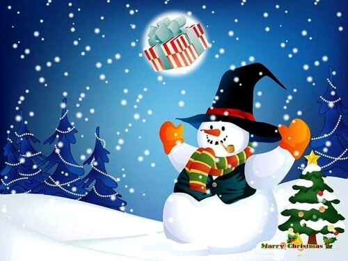 Colorato augurio di «buon natale» - Gratis bellissime cartoline animate con l'augurio di un Buon Natale
