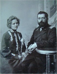 1906. Портрет К. Хрипова и А. Хриповой. 10 декабря