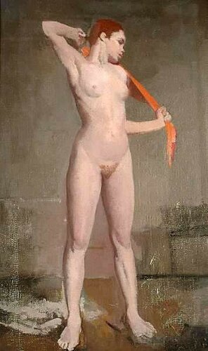 Gerald Festus Kelly – Study Of A Nude