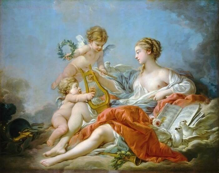 Аллегория музыки  Франсуа Буше (François Boucher)