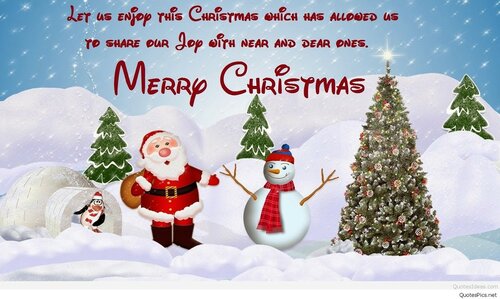 Christmas Wishes Greetings - Free beautiful animated greeting cards with wishes for a happy Christmas
