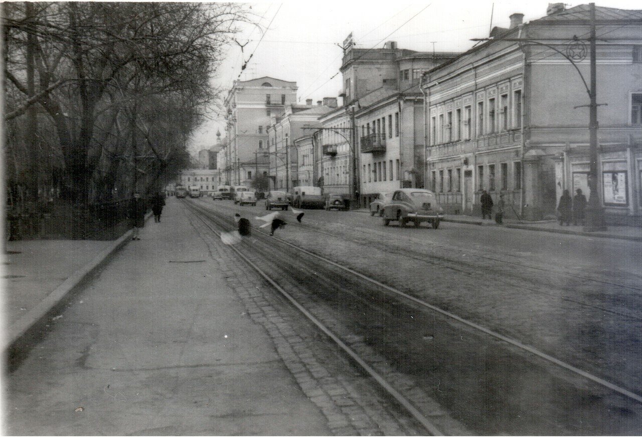 Цветной бульвар 1950х, сторону, Трубной, площади, Самотёки