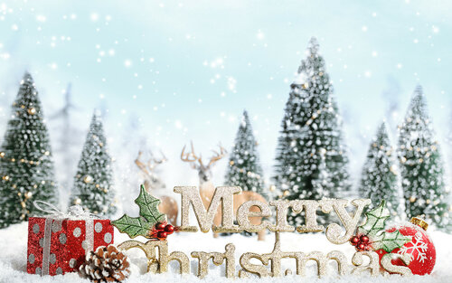 A Wish For A Merry Christmas - Free beautiful animated greeting cards with wishes for a happy Christmas
