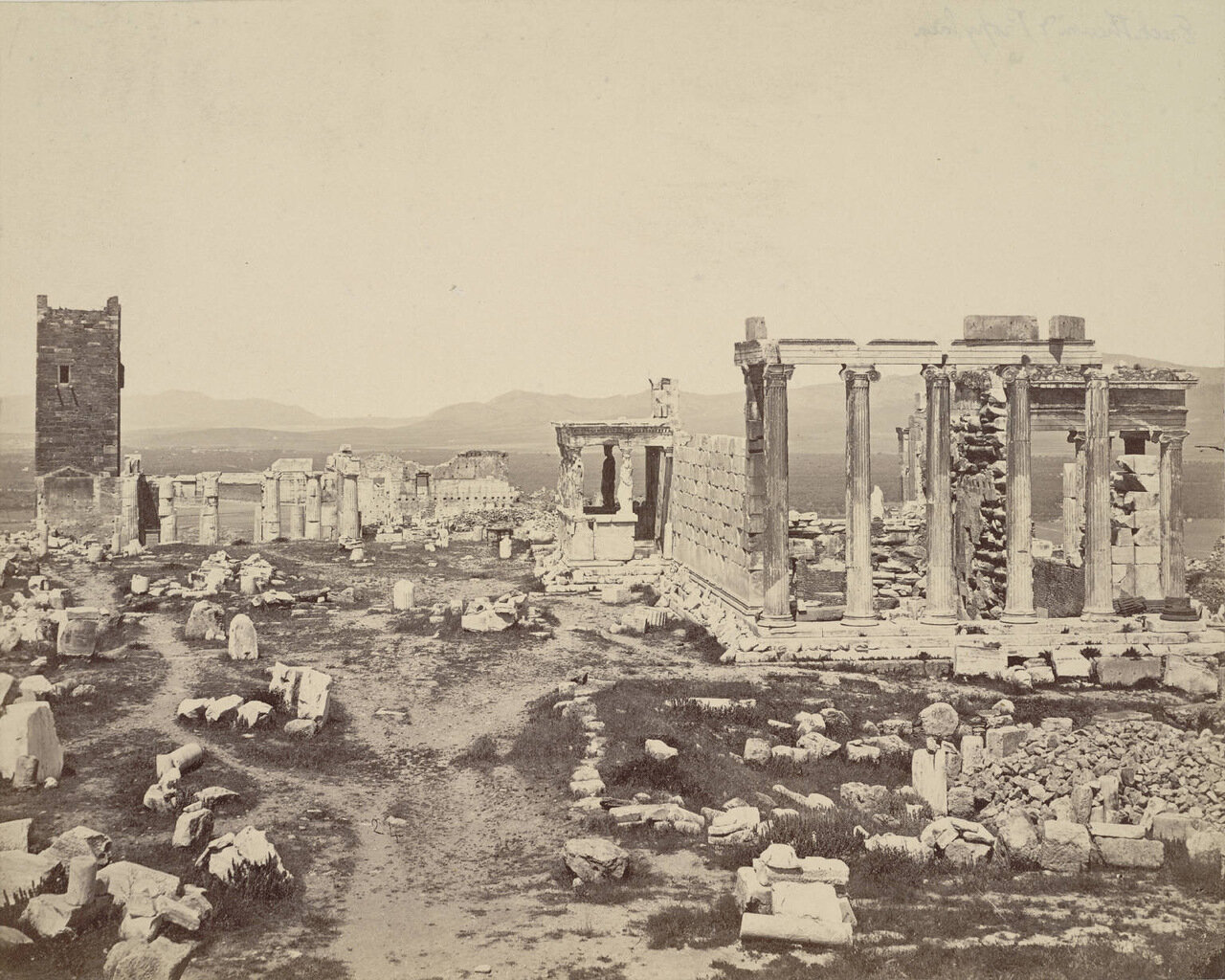 Акрополь, Пропилеи и Эрехтейон. 1865