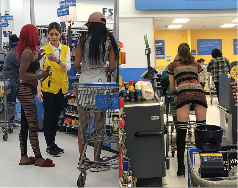 Экстравагантные покупатели Walmart.