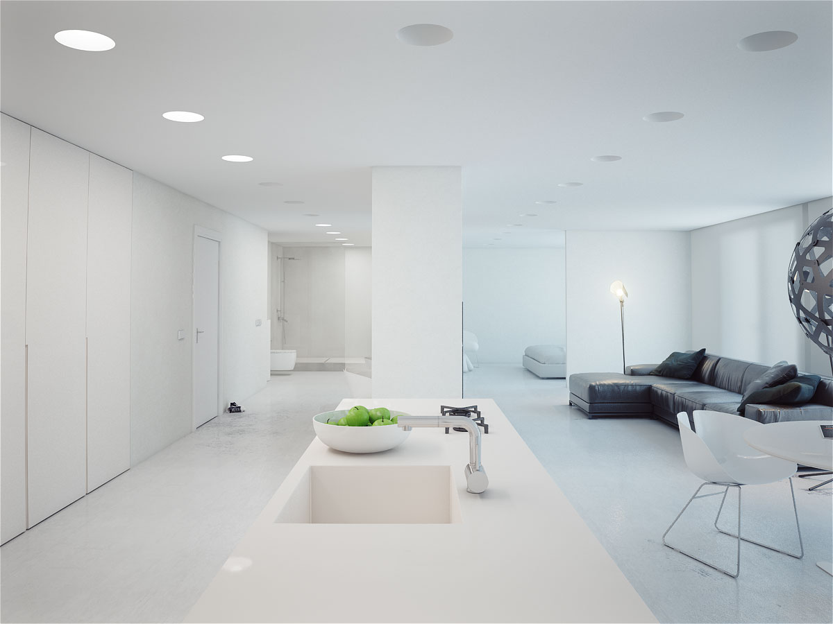 Q1 Apartment, Дизайн-студия Modom, все проекты Modom, интерьер в стиле минимализма, светлый интерьер, проект дизайна интерьера, проект интерьера квартиры