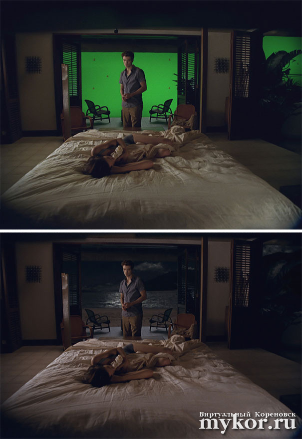 The Twilight Saga: Breaking Dawn - спецэффекты до и после