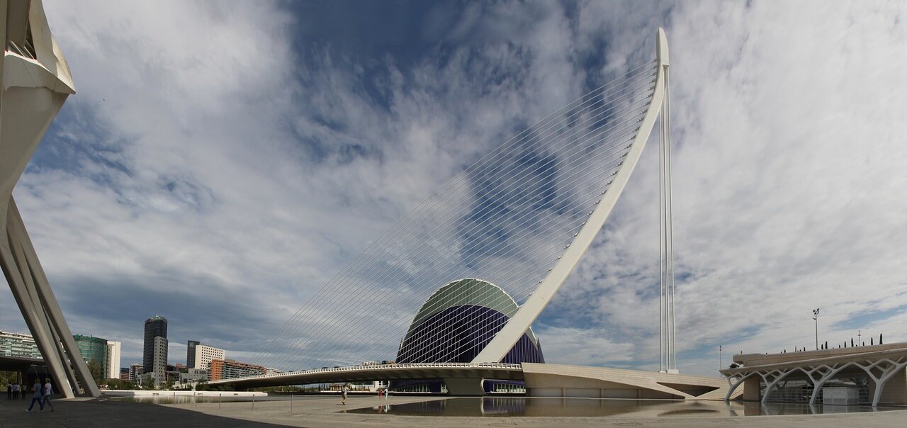 City of Arts and Sciences, Valencia. panorama