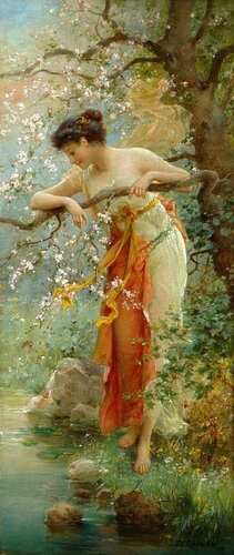 Hans Zatzka (Austrian) The Charm of Spring