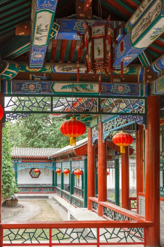 Галерея в Горном саду, парк Дагуаньюань, Пекин