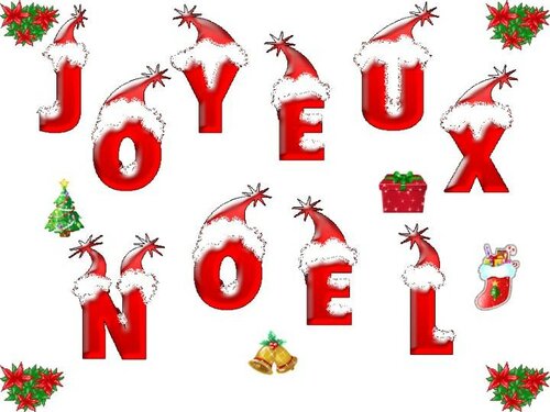 Carte postale avec le souhait de joyeux noël - Gratuites de belles animations des cartes postales avec mes vœux de joyeux Noël

