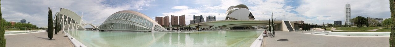 City of Arts and Sciences, Valencia. panorama