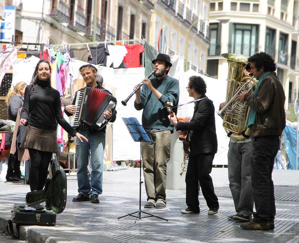 Madrid. The El Rastro Market (Mercadillo El Rastro)