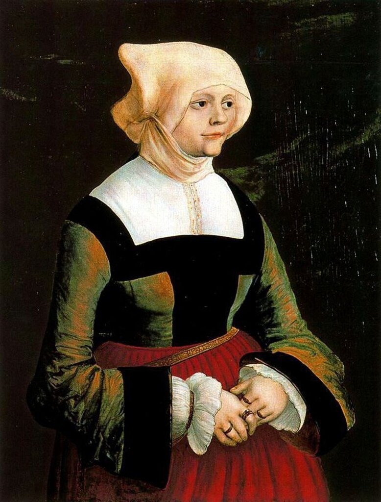 Картины старых мастеров, Альберт Альтдорфер, Портрет молодой женщины.jpg