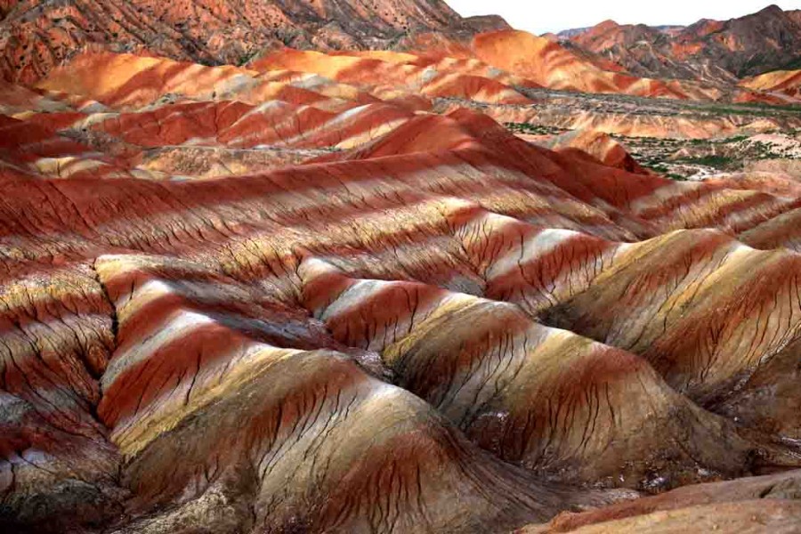 Цветные скалы Чжанъе Данксиа(Китай)