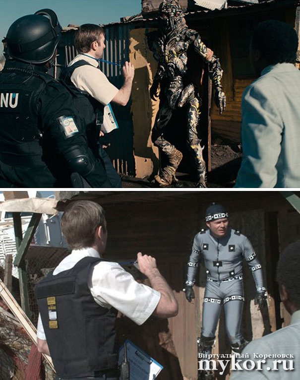 District 9 - спецэффекты до и после