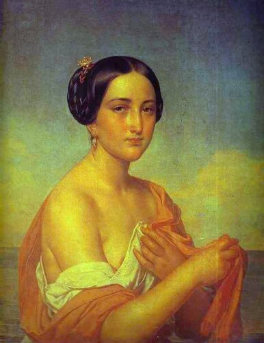 А.Тыранов. Портрет итальянки. Ок. 1851.jpg